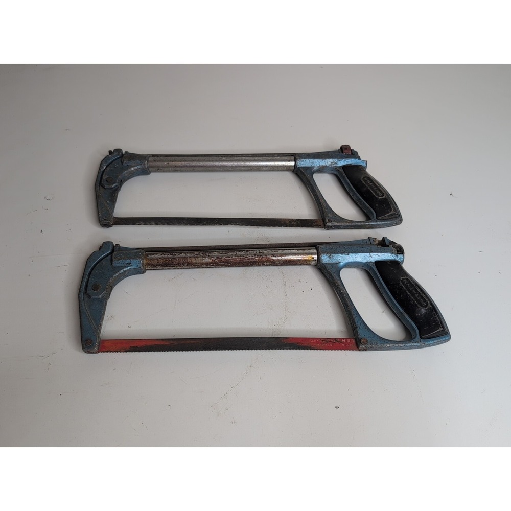 M Klein & Sons Hacksaw Cat No 701 Blue Made in USA Metal Cutting Saw